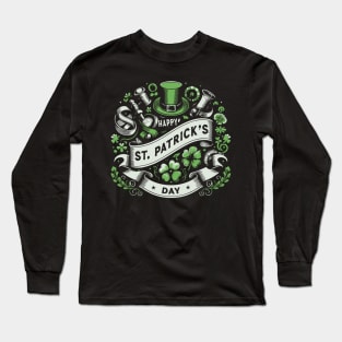 St. Patrick's Day //\\// Vintage St. Patricks Long Sleeve T-Shirt